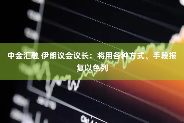 中金汇融 伊朗议会议长：将用各种方式、手段报复以色列
